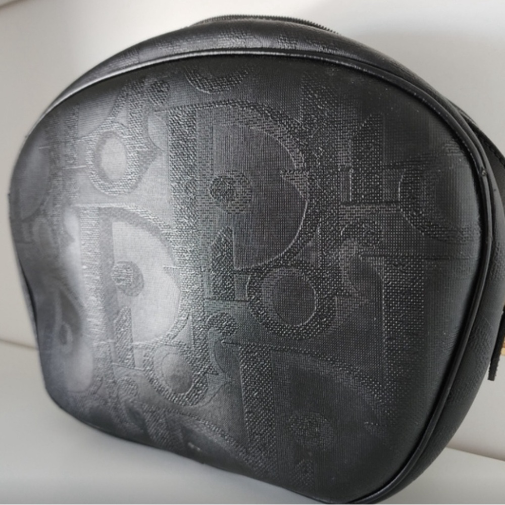 RARE Authentic Christian Dior Trotter Monogram Saddle/Cross Body Bag Blk Leather - Picture 3 of 13